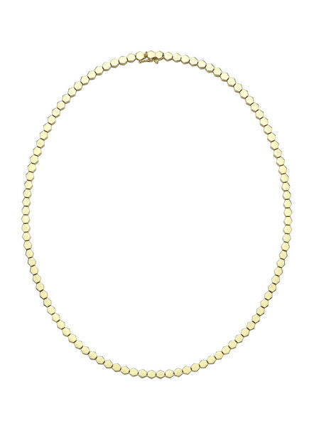 Altıgen Formlu Erkek Altın Kolye